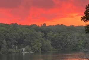 (Sunset at Camp Wightman last week)