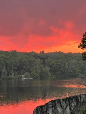 (Sunset at Camp Wightman last week)